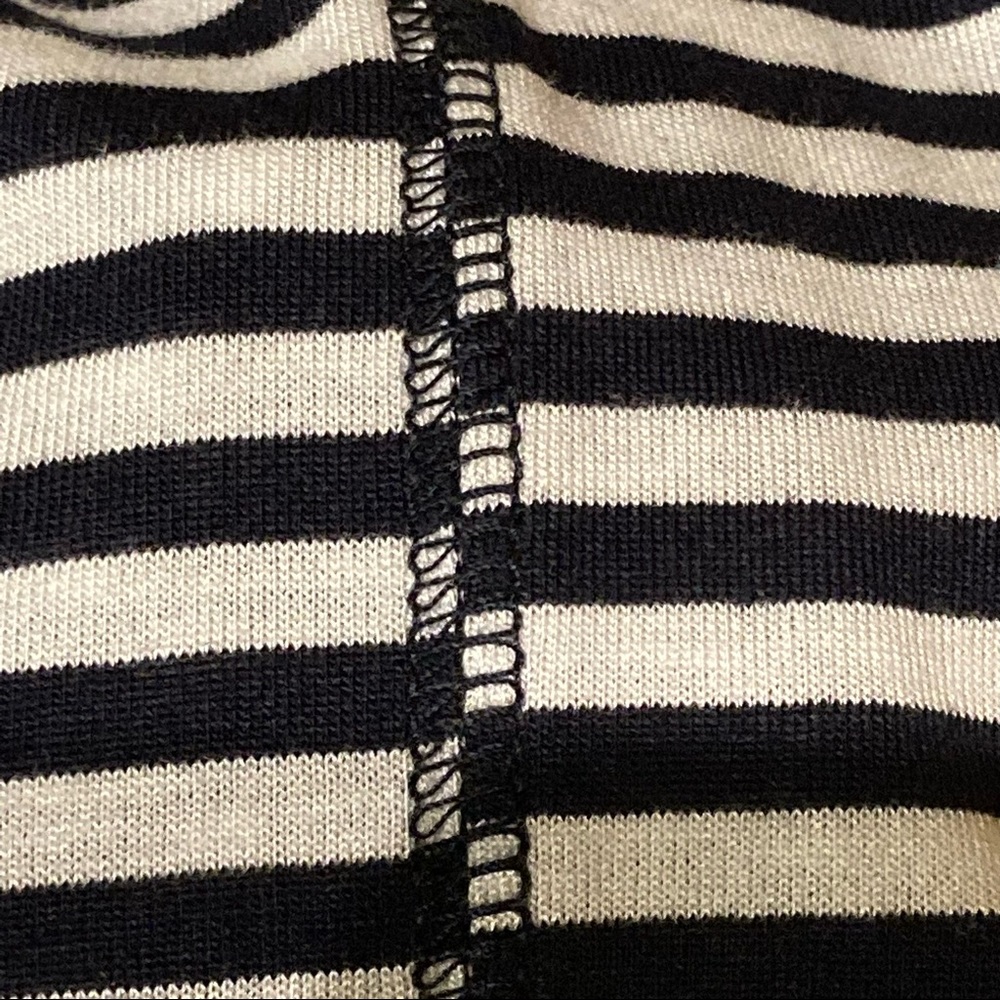 GAP ASYMMETRICAL HEM BLACK/WHITE STRIPED MAXI DRESS—LIKE-NEW, WORN ONCE!!! - Picture 5 of 5